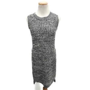 Millau long line sleeveless sweater slit sides gray in size small